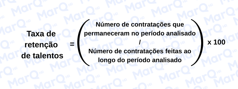 Cálculo de Taxa de retenção de talentos