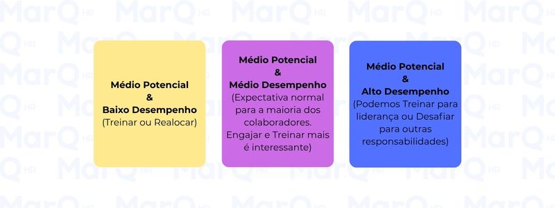 linha do meio matriz nine box