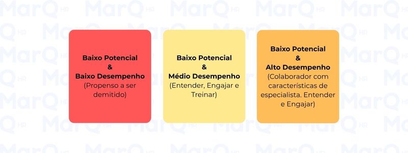 matriz nine box linha inferior