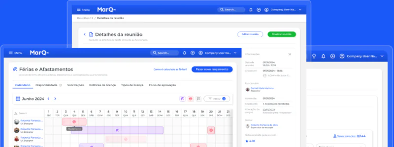 Blog da MarQ - telas do sistema