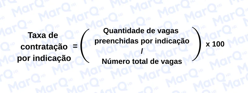 Cálculo de Taxa de contratação por indicação