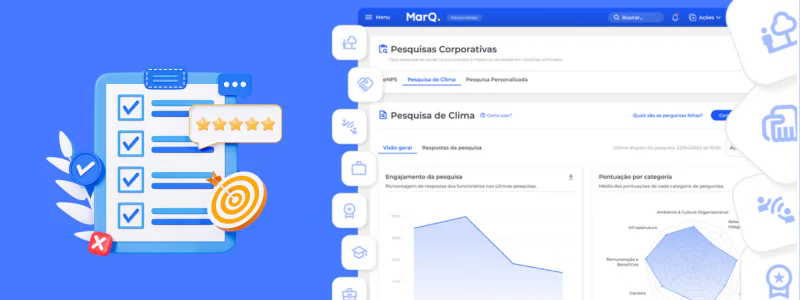 Pesquisa de Clima para Empresas - Ferramenta do Sistema de RH da MarQ HR