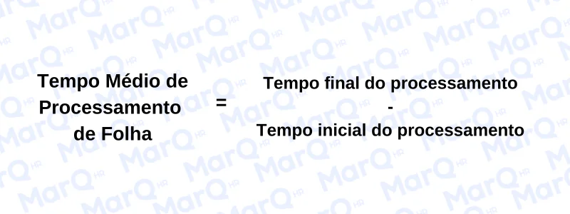 Cálculo de Tempo Médio de Processamento de Folha